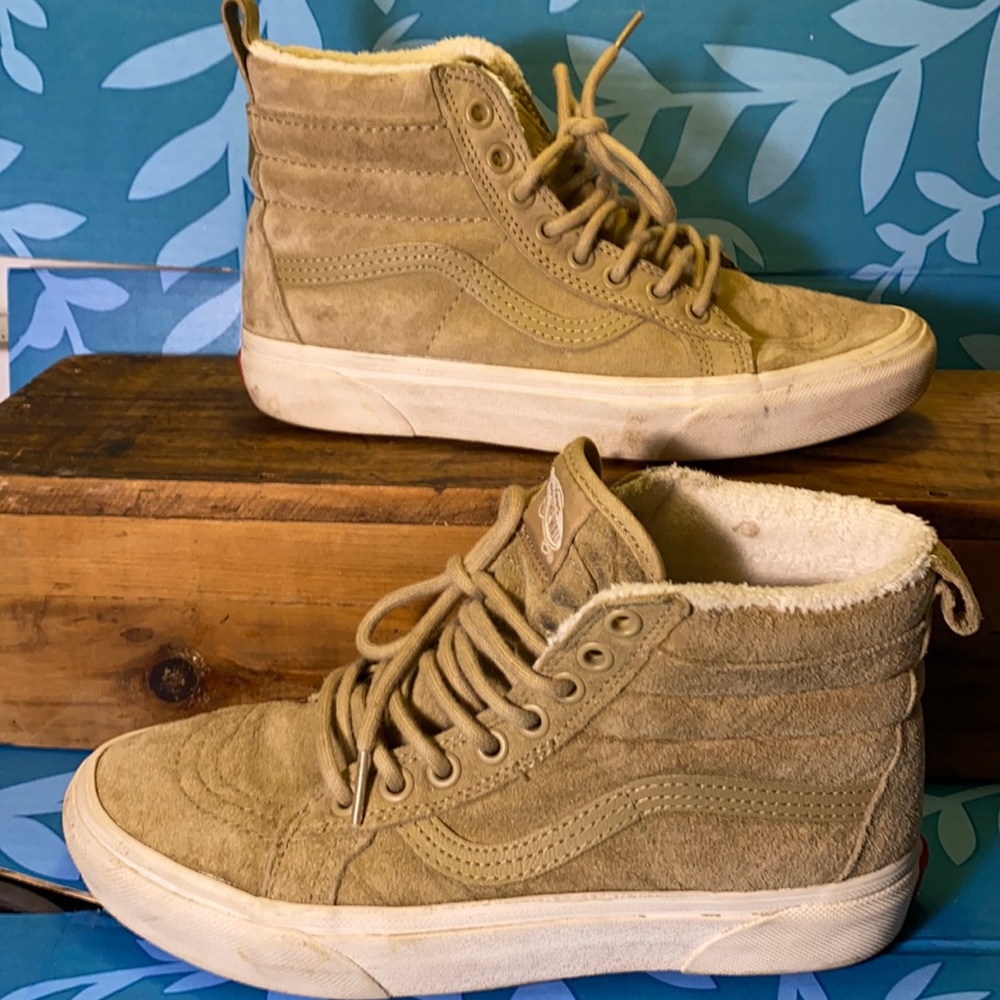 Fleece Line High Top Vans